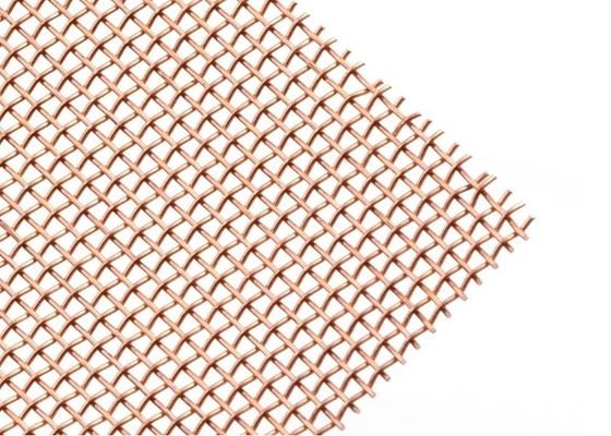 Câblage cuivre non magnétique Mesh Sheets/diamètre de maillage de cuivre de la maille 0.05mm