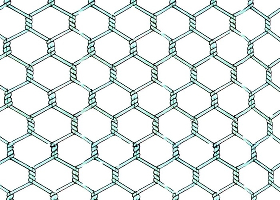 Grillage hexagonal de poulet galvanisé par 0.5-5.0mm de grillage tordu par double