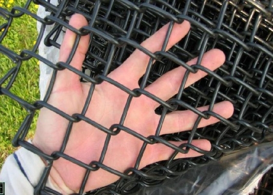 Le PVC noir a enduit le diamètre de fil de Mesh Fence 1mm-7mm de maillon de chaîne imperméable