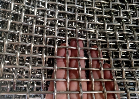SS304 a tout simplement serti par replis la maille d'écran de Mesh Fence Carbon Steel Mining de fil