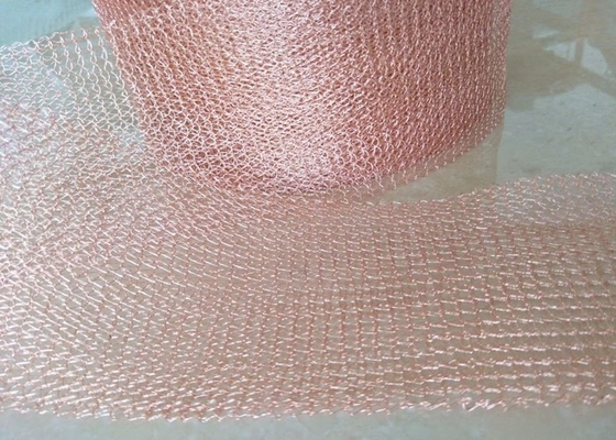 Diamètre de fil tricoté de cuivre du grillage 0.018-2.03mm non inflammable