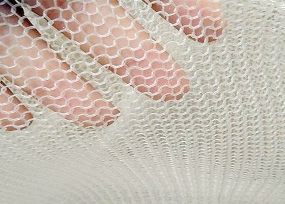 Maille tricotée par polypropylène, maille en plastique de tricotage durable molle