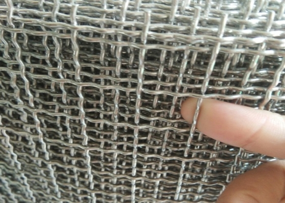grillage galvanisé d'immersion chaude de 0.5-10mm, acier inoxydable Mesh For Protection serti par replis