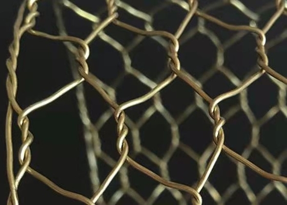 Largeur hexagonale en laiton/de cuivre du grillage 0.5-2m pour la protection