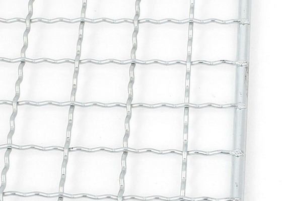 304 fil serti par replis intermédiaire Mesh Galvanized For Barbecue Grill