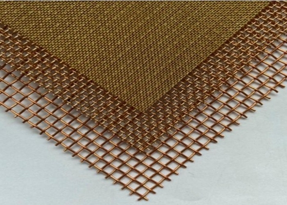 Le type tissé par largeur pure serti par replis longueur de la maille 0.6-1.3m de câblage cuivre a adapté aux besoins du client