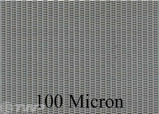 T304 / T316 Plain Dutch Weave Mesh 20x250 Mesh 100 Micron Filter Cloth