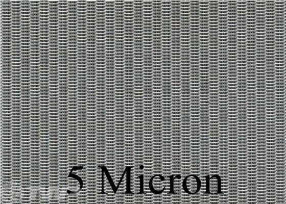 T316 200x1400 Mesh Dutch Weave Screen Mesh, tissu de filtre de 5 microns