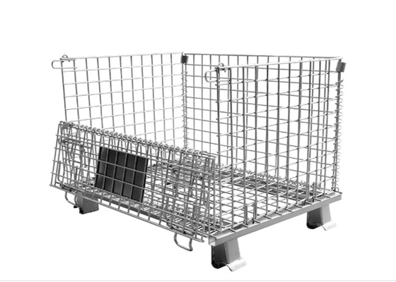 800kg Mesh Container pliable, fil de fer galvanisé Mesh For Warehouse/atelier
