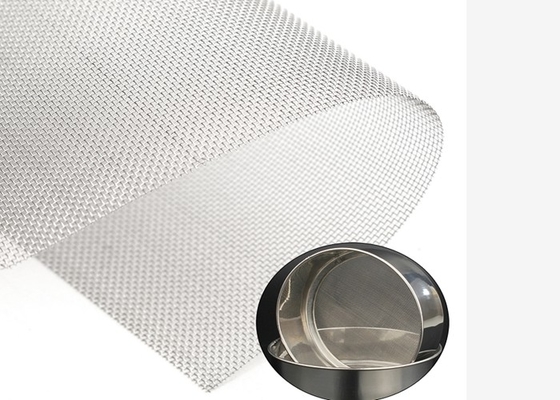 perforation rectangulaire 90X90 Mesh Silver Color de tissu de fil de 1M Width Stainless Steel