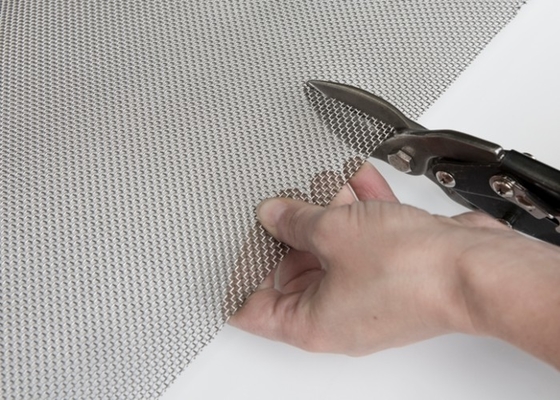 Fil Mesh Alkali Resistant 24X24 Mesh Stainless Steel Wire Fabric de la perforation rectangulaire solides solubles 316