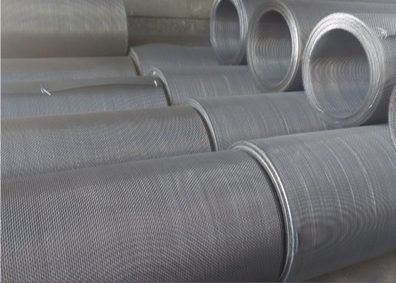 l'acier 65mn a serti par replis le fil Mesh Square Hole Length Customized pour le tamisage