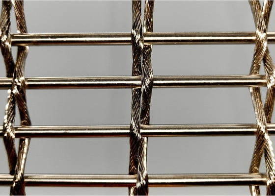 maille architecturale tissée par 10m en métal/Mesh Curtain For Construction décoratif