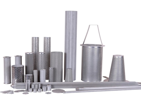 Métal aggloméré adapté aux besoins du client tissé Mesh Filter 304/316 acier inoxydable