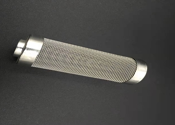 Fil bordé Mesh Tube Cylinder Filters de l'acier inoxydable 635mesh de 2mm