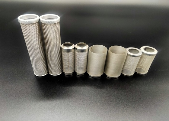 Fil bordé Mesh Tube Cylinder Filters de l'acier inoxydable 635mesh de 2mm