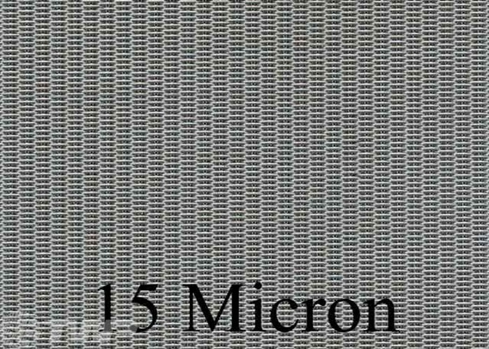 Grillage néerlandais 1M Width d'armure de sergé argenté tissu filtrant de 15 microns
