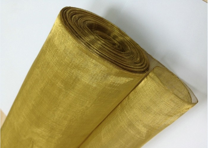 Grillage en laiton décoratif SWG37 50X50 Mesh Golden/couleur jaune