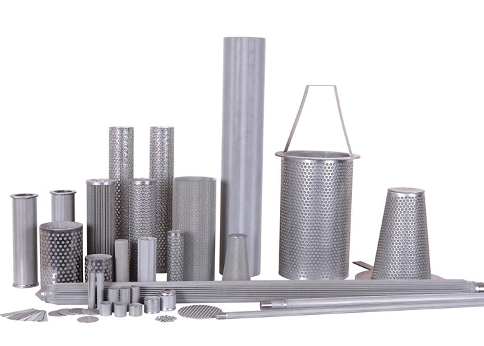 Métal aggloméré adapté aux besoins du client tissé Mesh Filter 304/316 acier inoxydable
