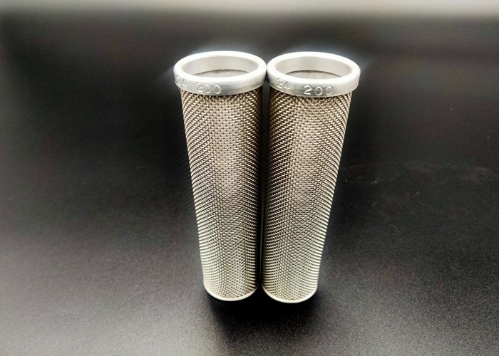 Fil bordé Mesh Tube Cylinder Filters de l'acier inoxydable 635mesh de 2mm